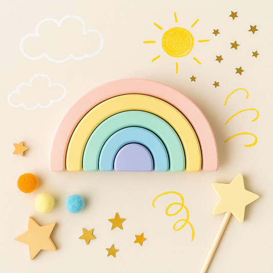 Wooden Rainbow Building