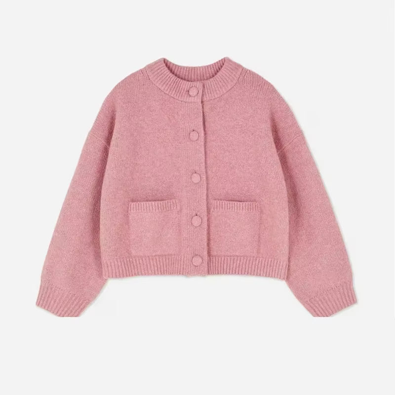 Knitted Single Breasted Cardigan