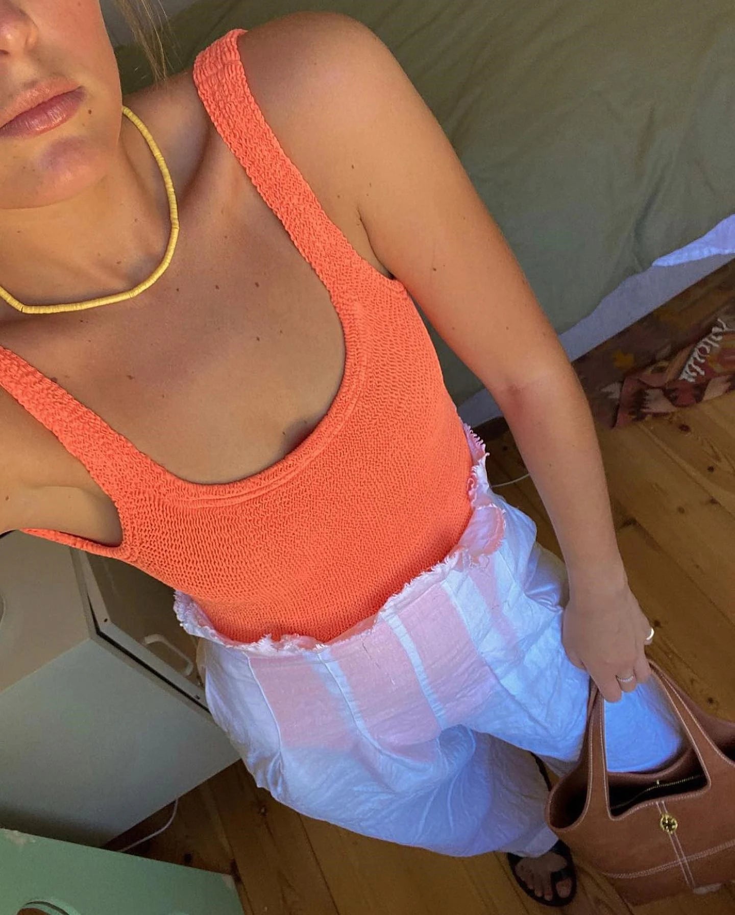 Solid One-Piece Swimsuit