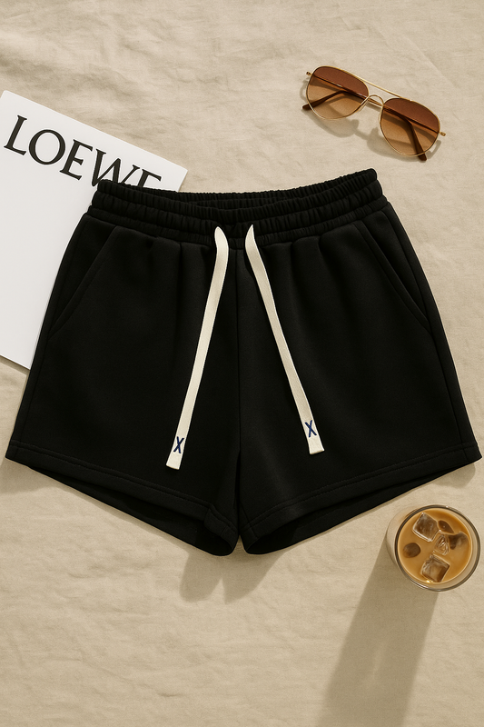 Knit Cotton Blend Summer Shorts