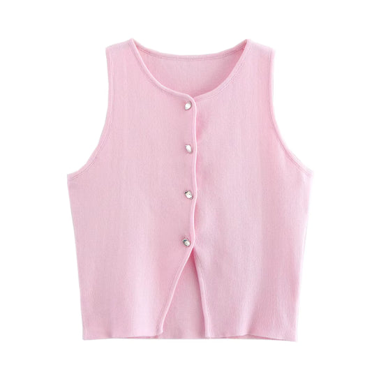 Slim-Fit Knit Vest