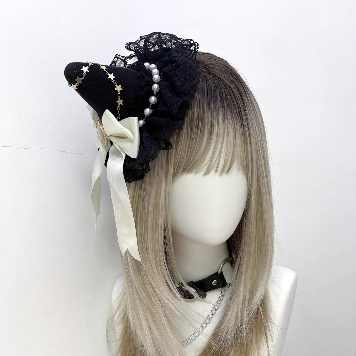 Handmade Gothic Lolita Lace Witch Hat