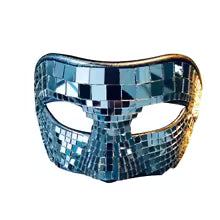Disco Ball Glitter Mirror Face Mask