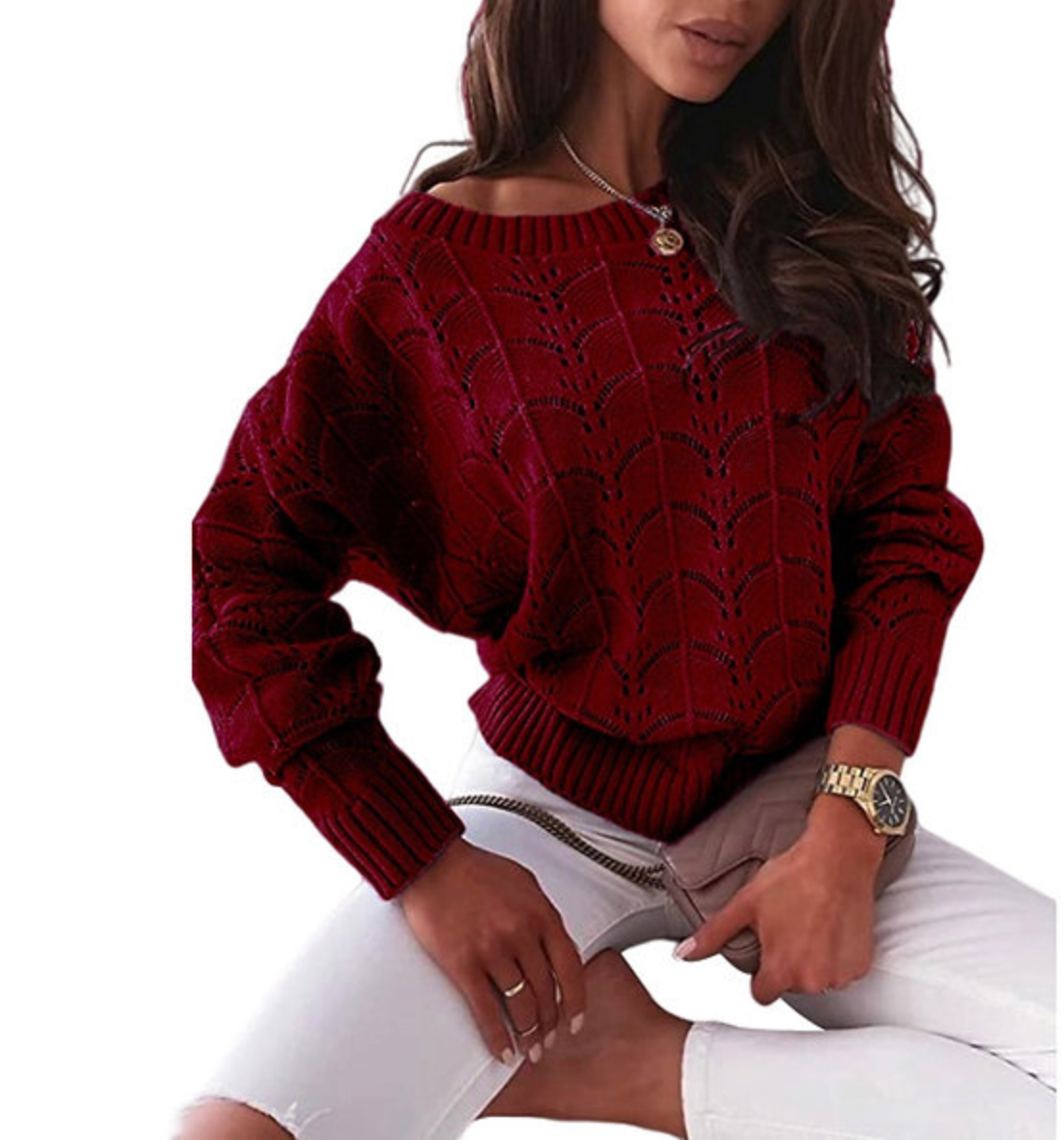 Lightweight Hollow Sweater