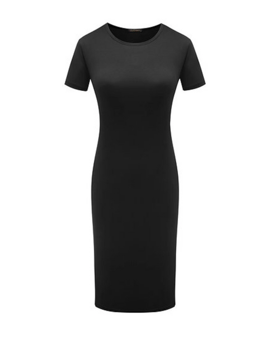 Midi Bodycon Dress - Long Sleeve & Short Sleeve