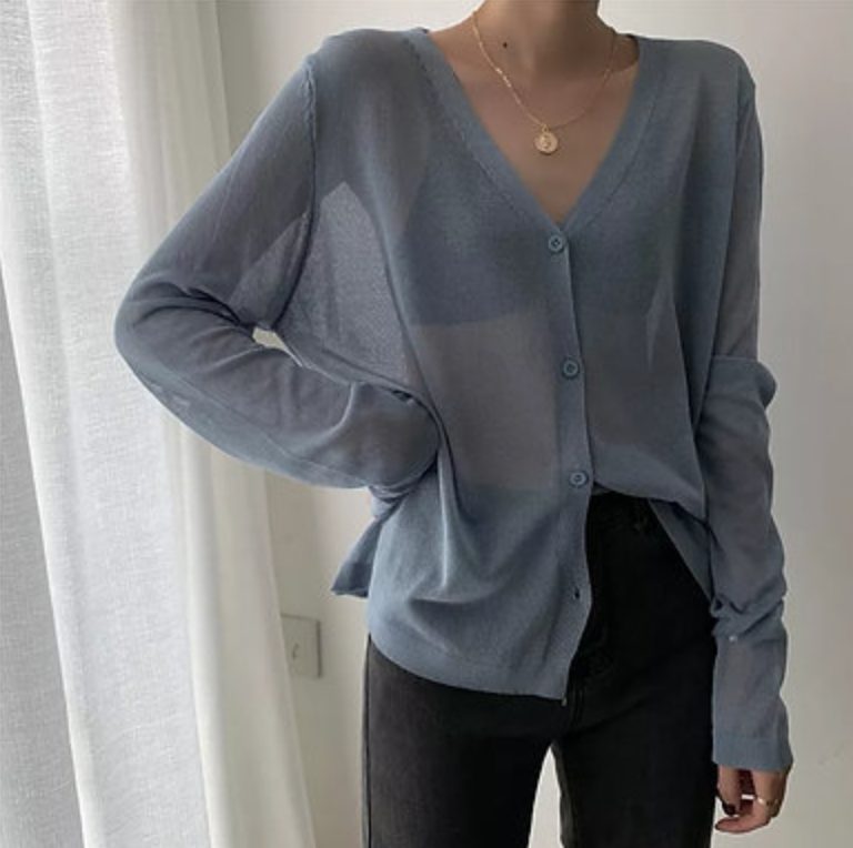Ice Silk Summer Evening Cardigan Top