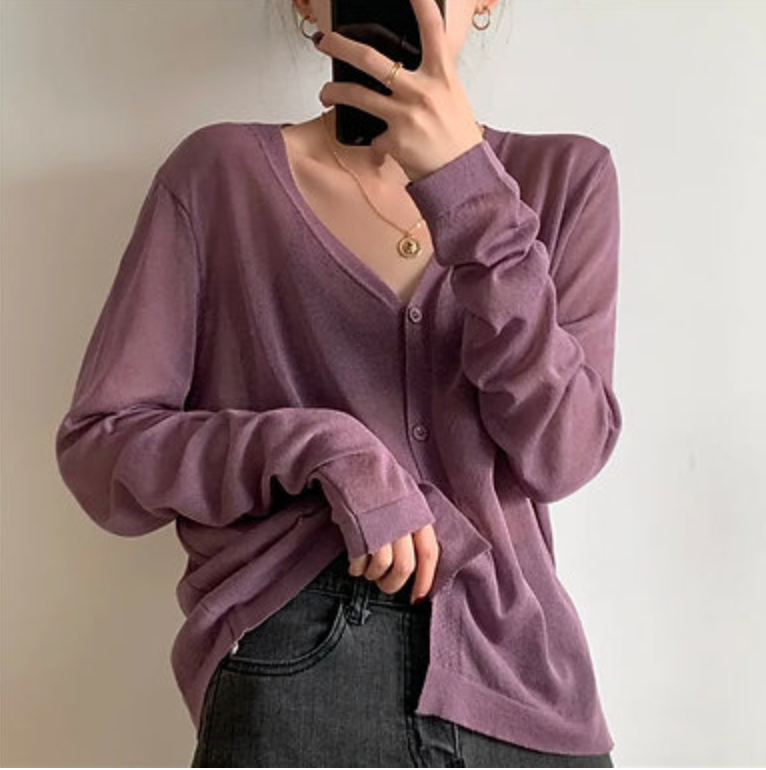 Ice Silk Summer Evening Cardigan Top