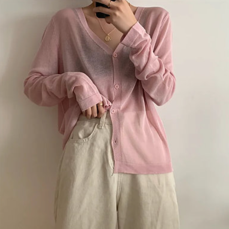 Ice Silk Summer Evening Cardigan Top