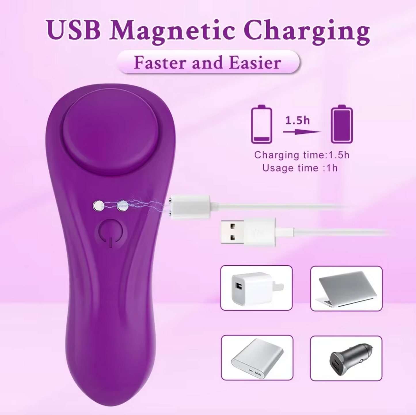 Discreet Mini Clitoral Stimulator – Compact, Wearable & Remote-Controlled (Couples, Pegging & Solo Play)