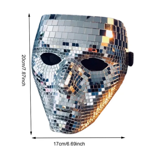 Disco Ball Glitter Face mask