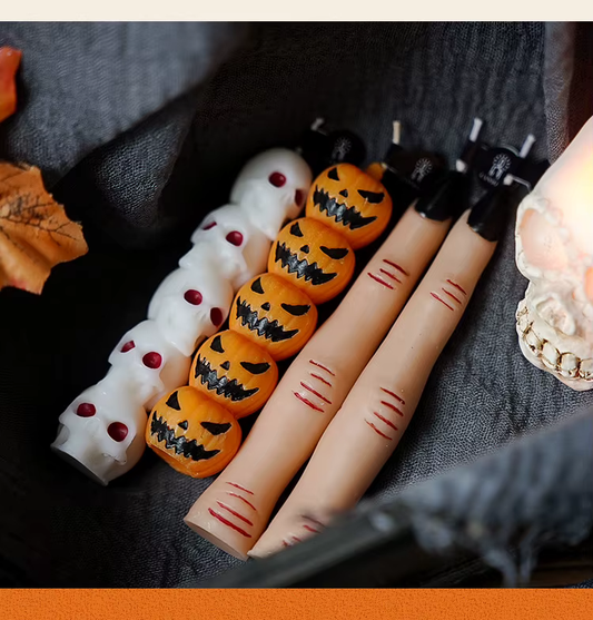 Halloween Themed Candles - Pumpkin / Skull / Finger