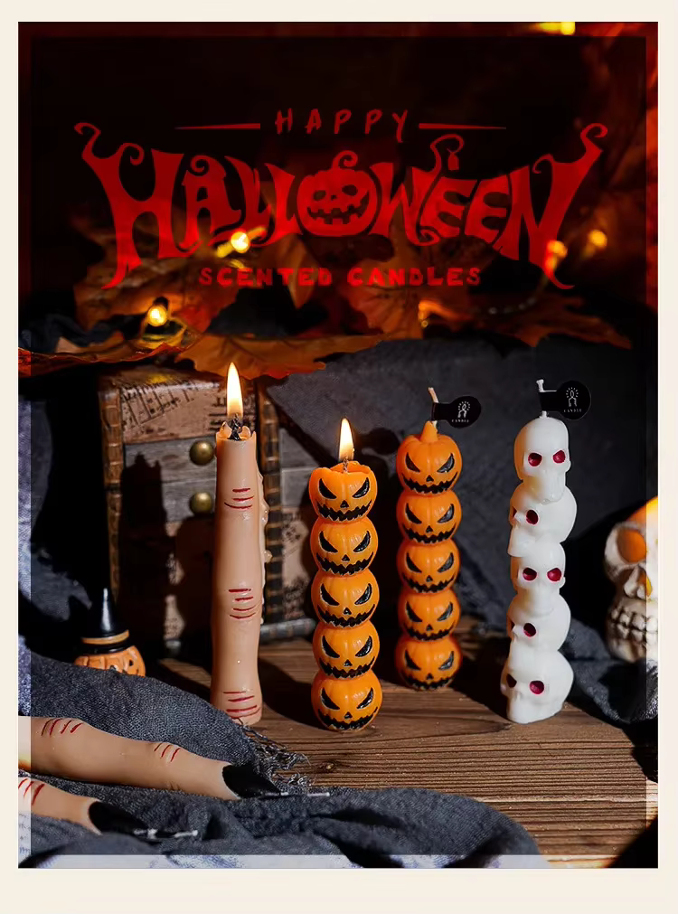 Halloween Themed Candles - Pumpkin / Skull / Finger