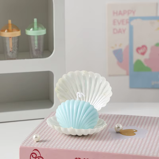 Seashell Pearl Natural Candle Set