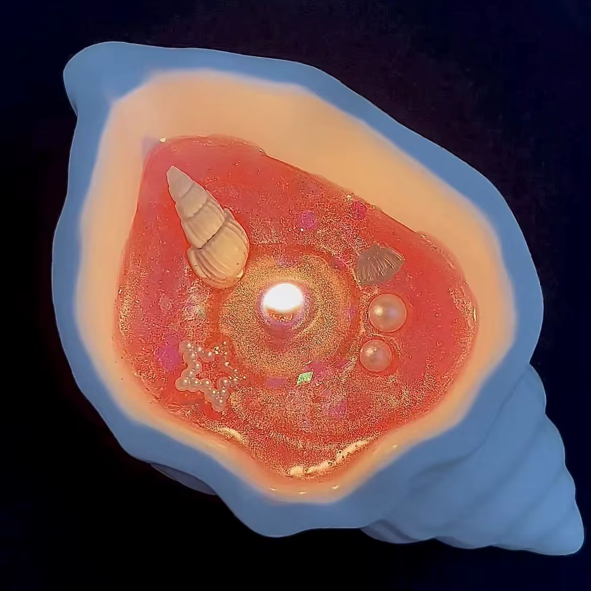 Seashell Ocean Candle