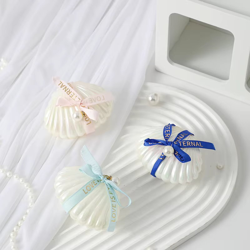 Seashell Pearl Natural Candle Set