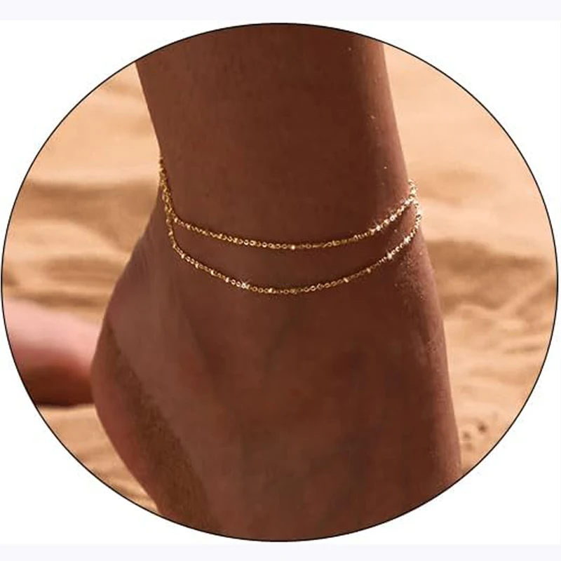 Waterproof 14k Plated Anklet