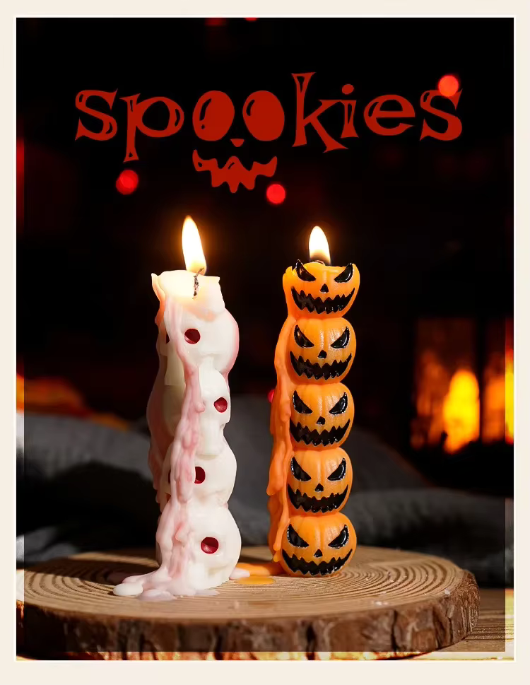 Halloween Themed Candles - Pumpkin / Skull / Finger