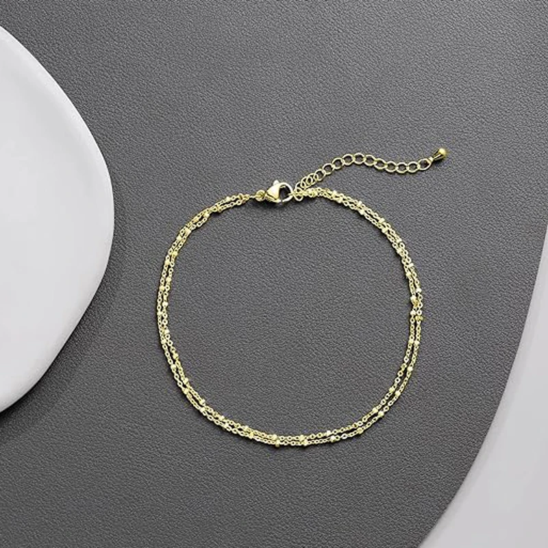 Waterproof 14k Plated Anklet