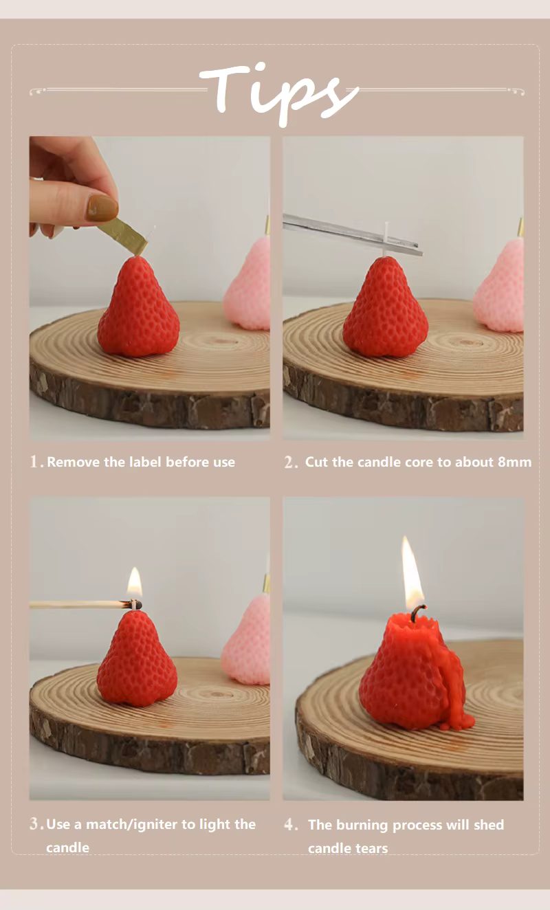 Aromatherapy Strawberry Candles