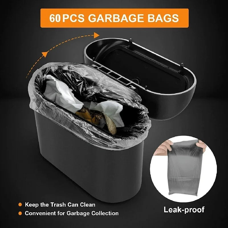 Premium Leak-Resistant Car Bin with Push Lid