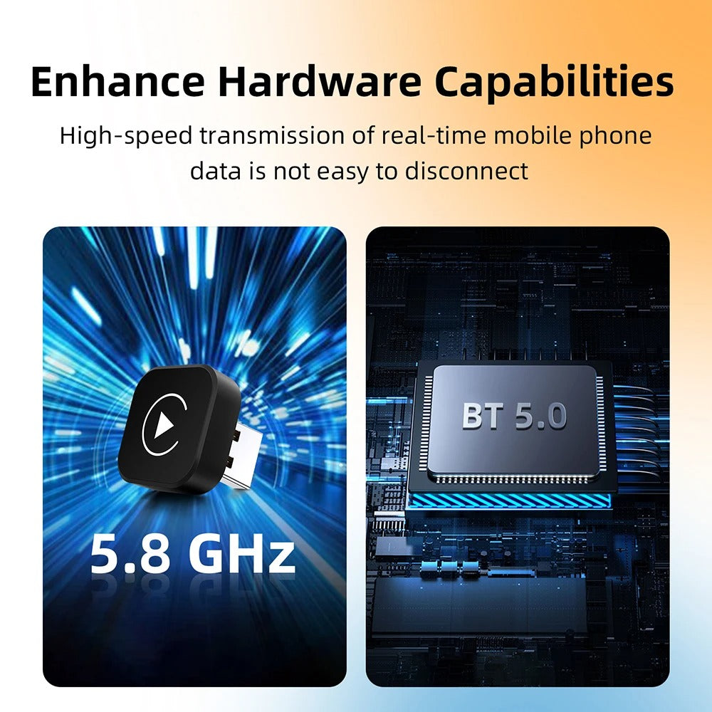 Wireless Apple CarPlay & Android Auto Adapter