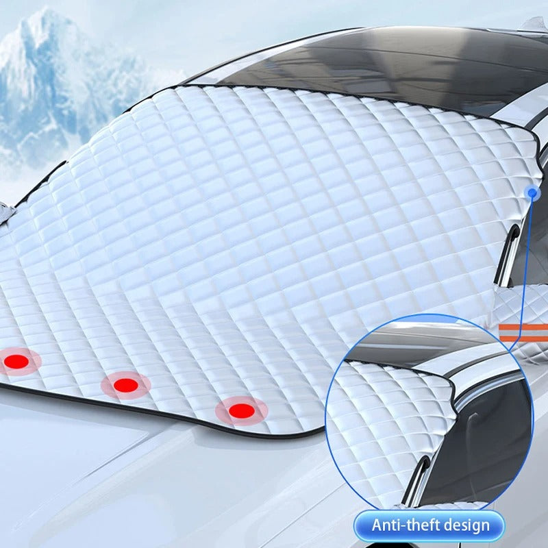 The Castel Magnetic Windshield Snow & Frost Cover | All-Season Waterproof Windscreen Protector