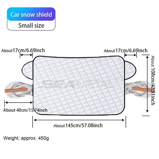 The Castel Magnetic Windshield Snow & Frost Cover | All-Season Waterproof Windscreen Protector